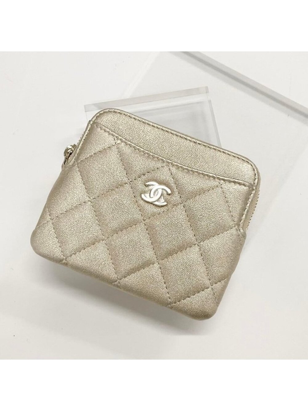 Chanel Quilted Classic Coin Purse Wallet Card Holder